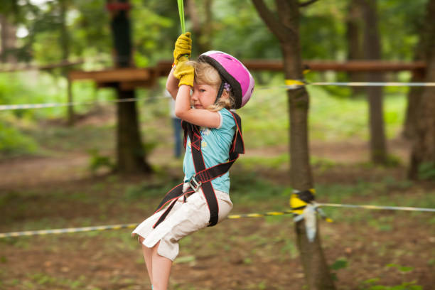 istock Child in a adventure playground 889046508