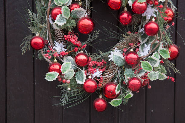 istock Red Ball Christmas Decoration 889055536