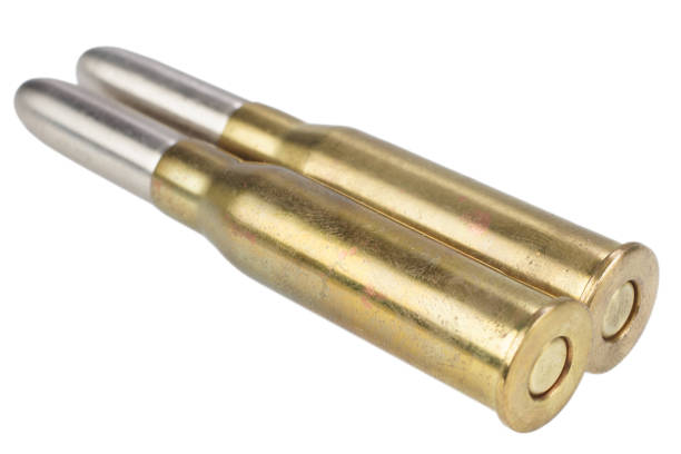 istock 7.62 cartridge isolated on white background 889055558