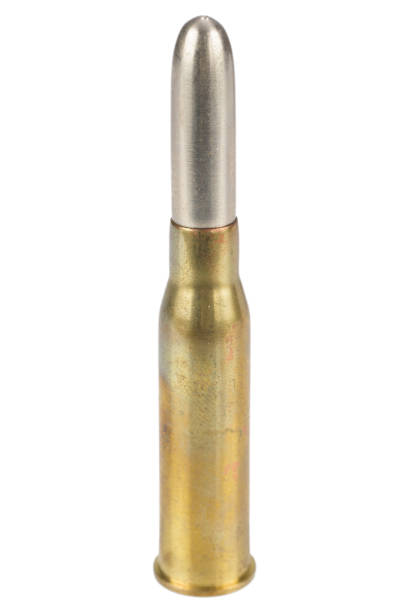 istock 7.62 cartridge isolated on white background 889055654