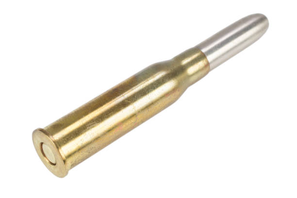 istock 7.62 cartridge isolated on white background 889055908