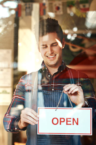 istock You're the first customer for the day! 889058608