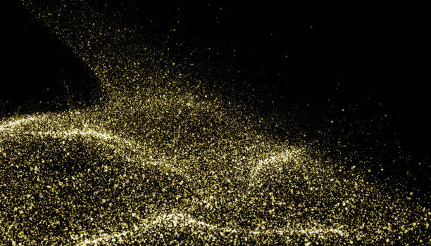istock Gold Sound Waves Background 889060522
