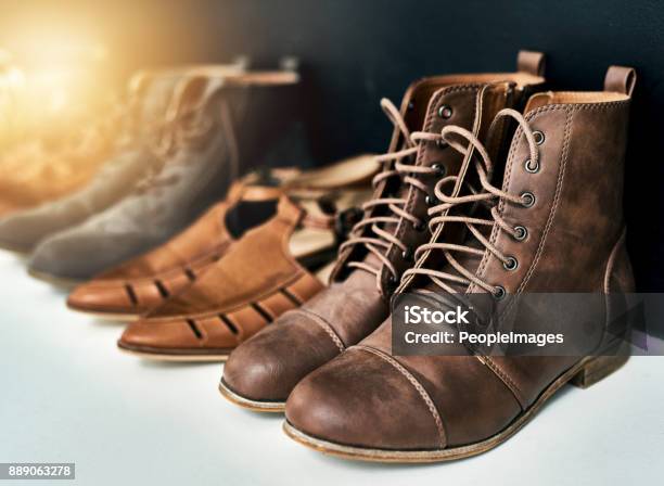 Shoes Complete The Outfit Stock Photo - Download Image Now - Fashion Collection, Individuality, Shoe