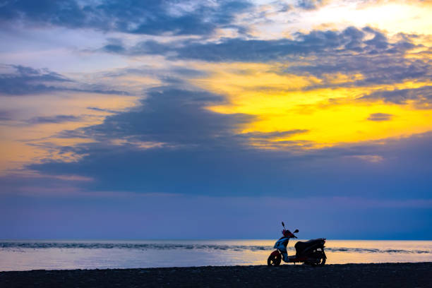 istock Sunset on the Black Sea, Adler, Sochi, Russia. 889074770