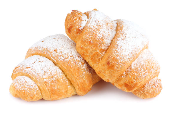 istock fresh croissant isolated on white background 889077694