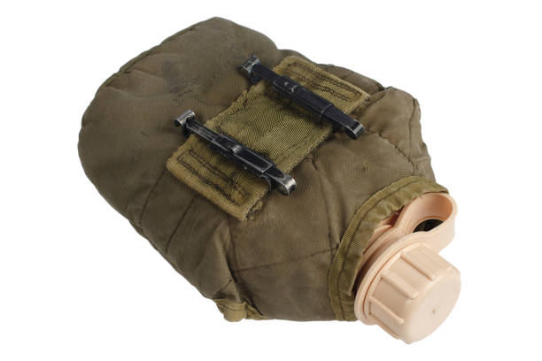 istock Army water canteen isolated 889083134