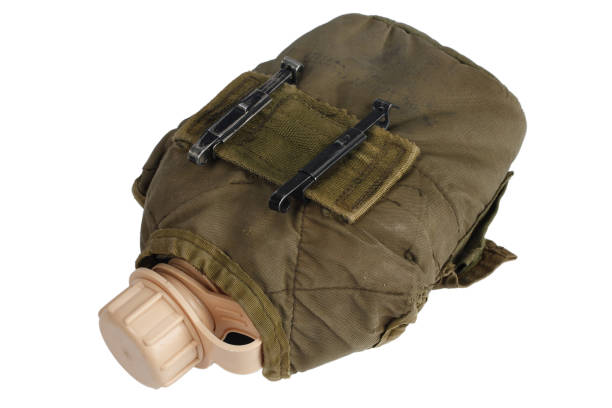 istock Army water canteen isolated 889083170