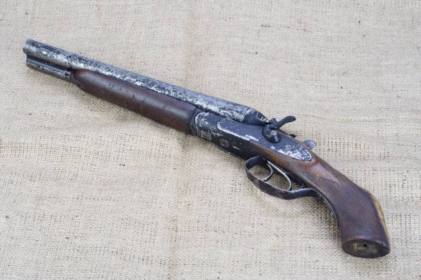 istock Illegal weapon - sawn off shotgun 889086456