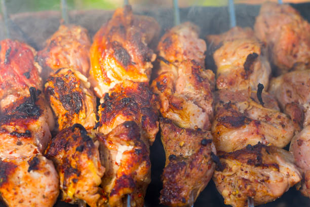istock Close up view of roasted meat 889086852