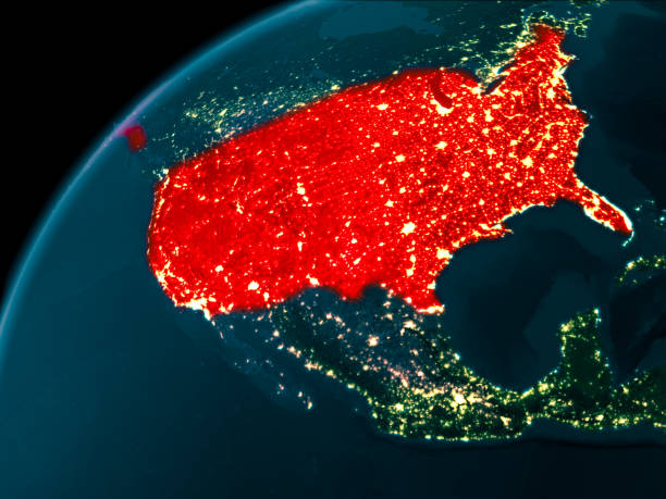 istock USA at night on Earth 889095382