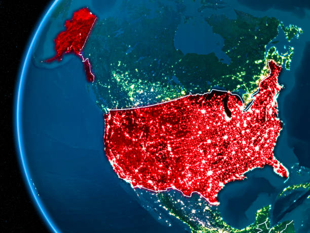 istock USA on Earth at night 889095888