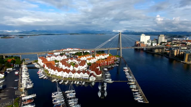 Aerial: Bay of Stavanger, Norway