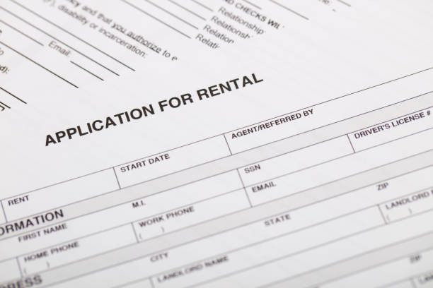 House or Apartment Rental Agreement stock photo
