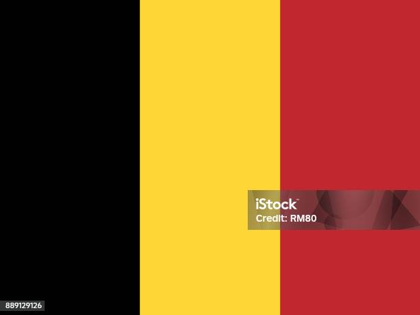 Belgium Flag Stock Illustration - Download Image Now - Belgium, Cut Out, Design