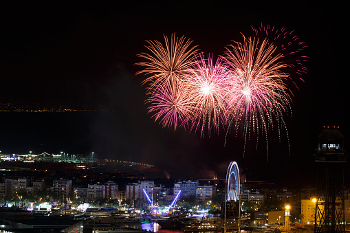 Fireworks from Barcelona in the La Merced holidays