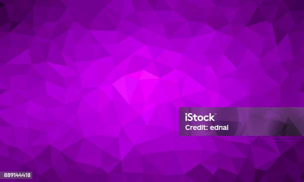 Low Poly Background Purple Color Stock Illustration - Download Image Now - Purple Background, Textured, Purple