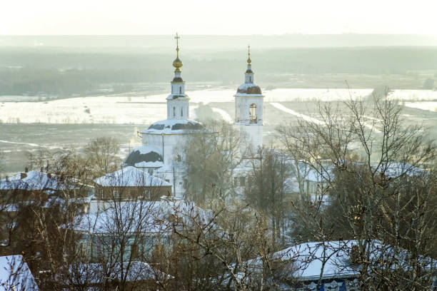 istock Panoramic view at Vladimir city, Russia 889151854