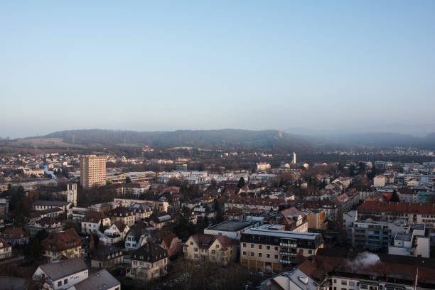 istock cityscpape at morning in winter time 889168404