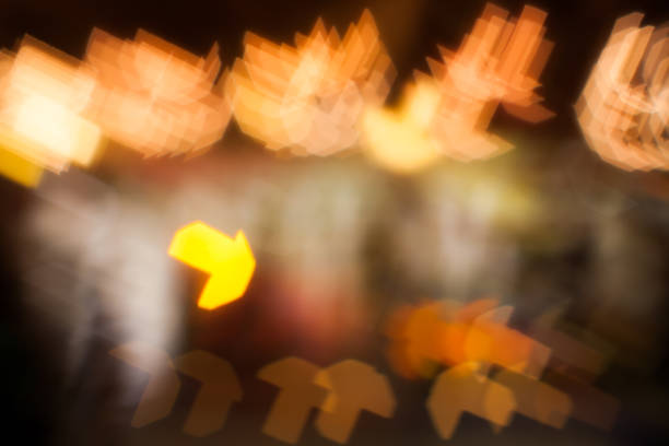 istock Creative night city defocus lights in Christmas time 889171046