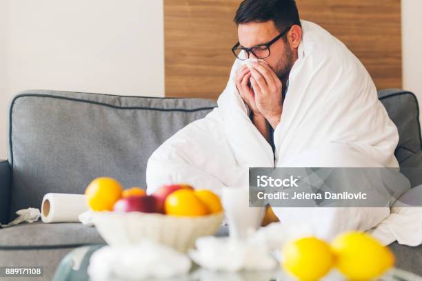 Sickness Stock Photo - Download Image Now - Allergy, Winter, Adult