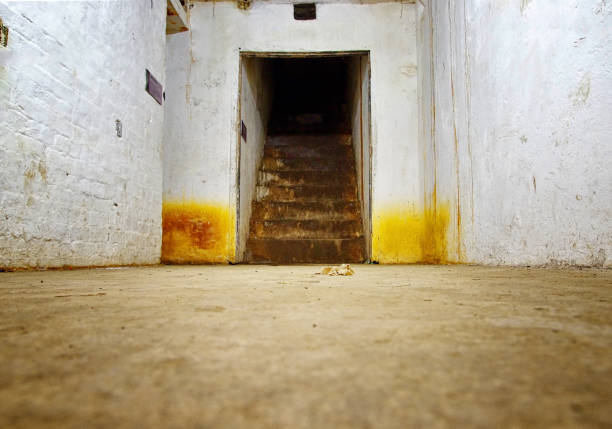 istock Underground corridors for military purposes. 889173908