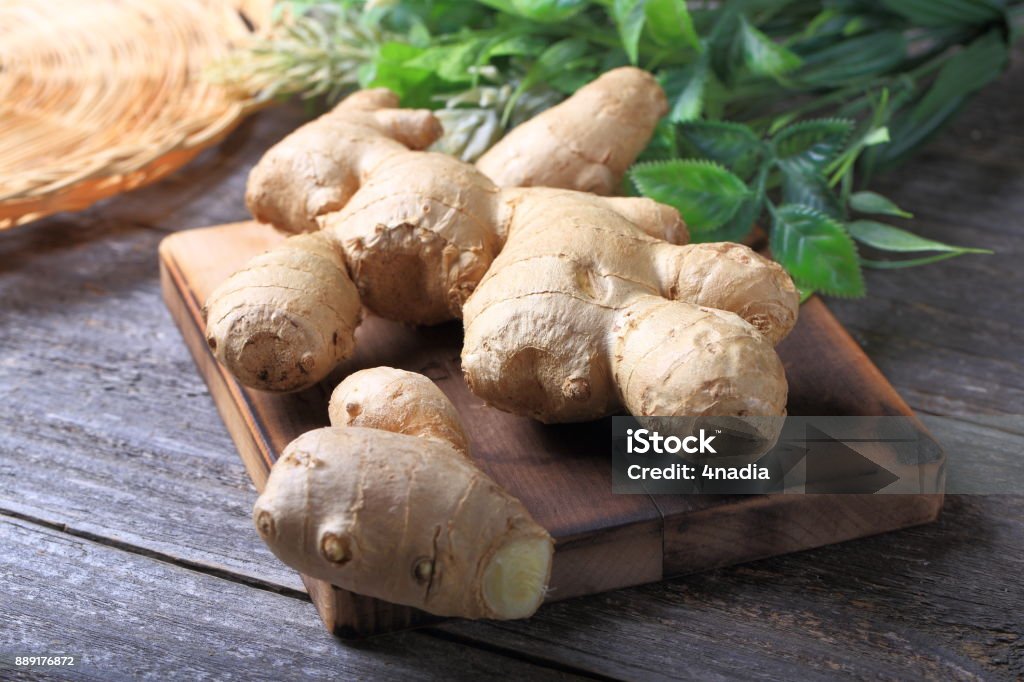 Fresh Ginger Ginger - Spice Stock Photo