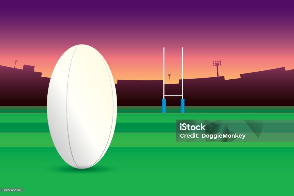 rugby - arte vectorial de Rugby - Deporte libre de derechos