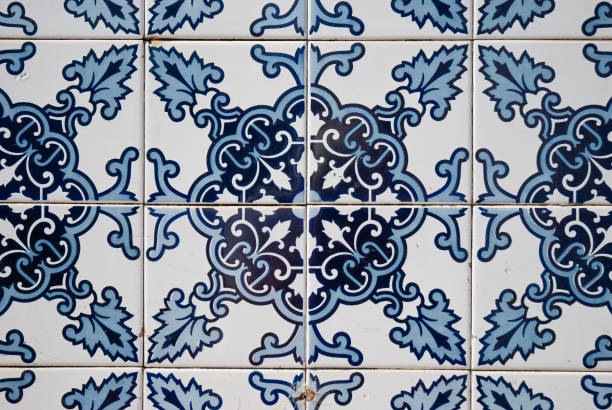 istock Traditional Portuguese glazed tiles 889195864