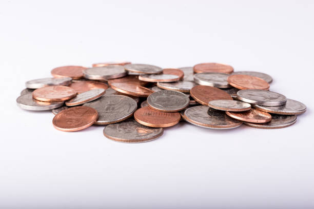 istock Pile of Mixed Coins 889209422
