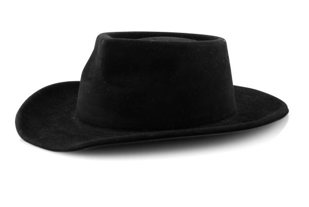 istock Western cowboy black felt hat 889209532