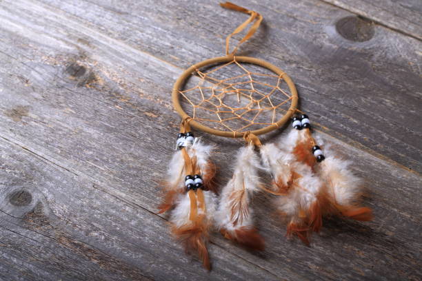 istock Dreamcatcher on the wooden surface 889209710