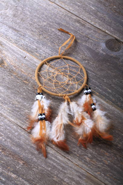 istock Dreamcatcher on the wooden surface 889209740