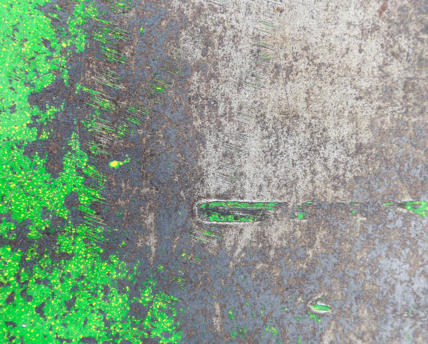 istock metal painted green paint 889223192