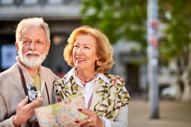 istock Senior couple traveling 889228752