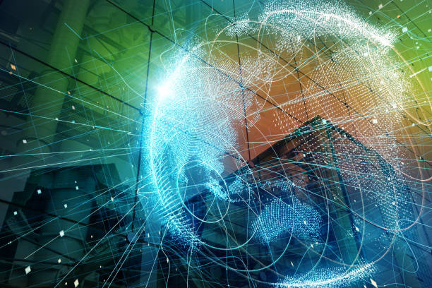 istock Smart city and global network concept. 889231094