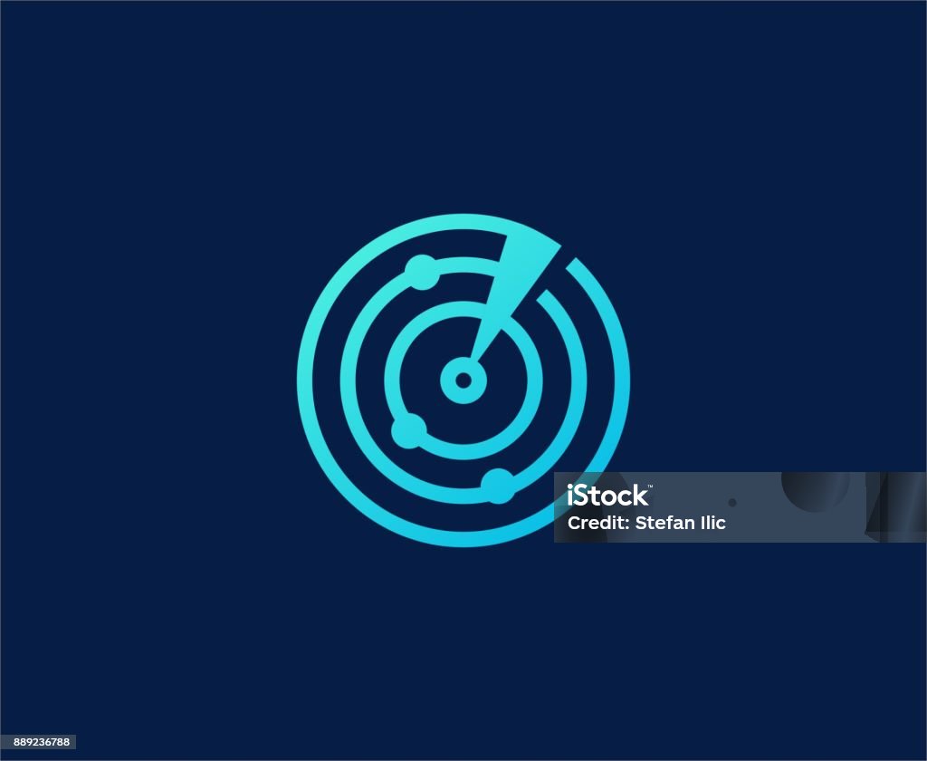 Scan icon This illustration/vector you can use for any purpose related to your business. Radar stock vector