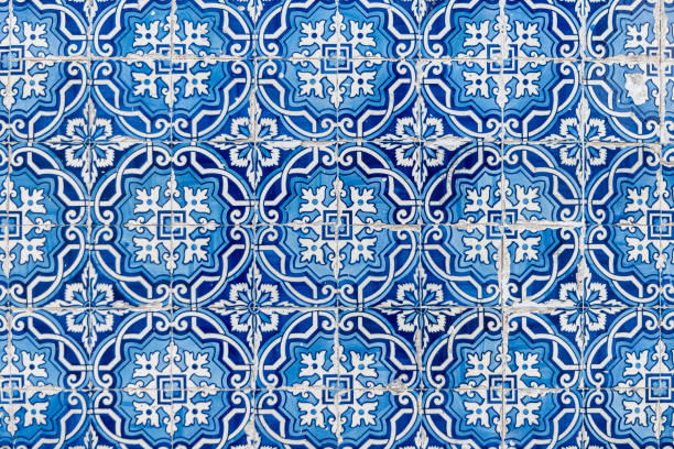 istock Traditional Portuguese glazed tiles 889247178