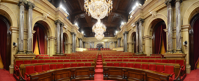 Parlamento de Cataluña - salón de plenos photo