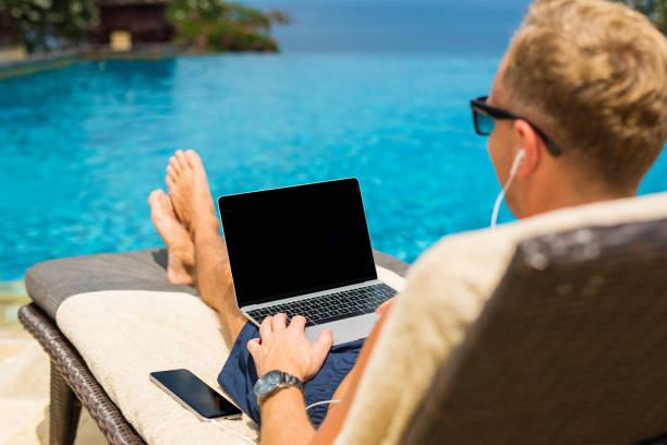 Chilling Computer 1,600+ Easy Computer Office Stock Photos, Pictures & Royalty-Free ...