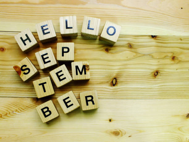 istock hello september wooden block 889264636