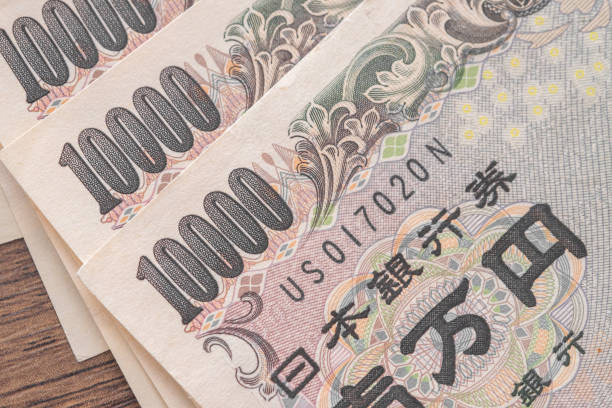 istock Japanese ten thousand Yen close up 889292044