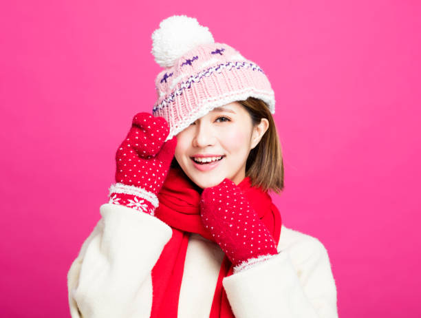 istock Young Beautiful Woman in winter clothes 889294312