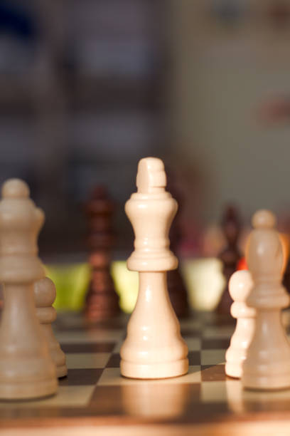 istock Chess photographed on a chess board 889299888