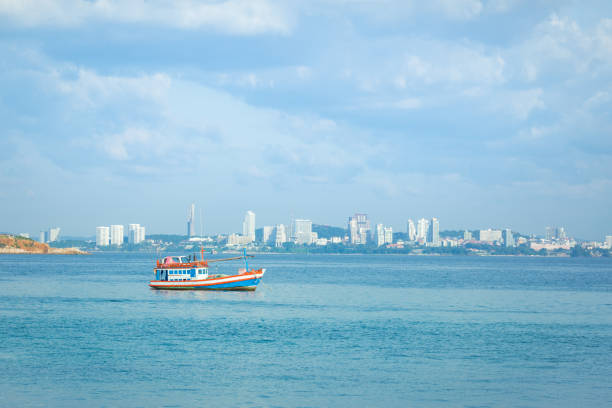 istock Fishing boat in Pattaya Thailand 889304820