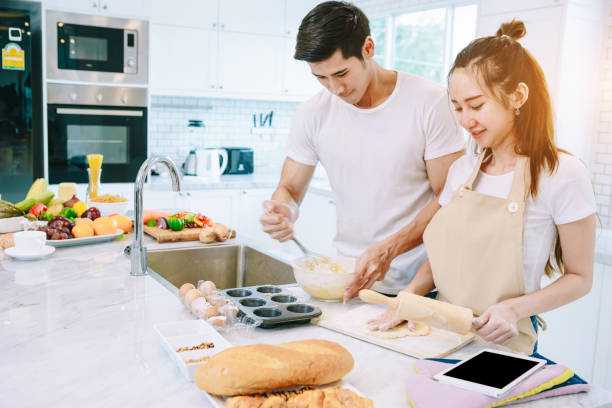 istock Couple in sweet home. 889309628