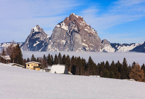 Alps in Switzerland in winter