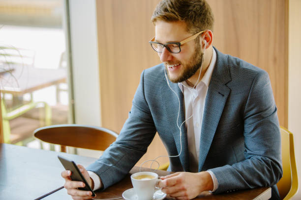 istock Businessman at coffee break 889347446