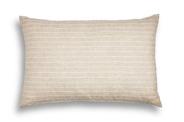 coxim isolado no fundo branco - pillow cushion isolated bedding - fotografias e filmes do acervo