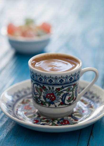 istock turkish coffee and turkish delights 889398534